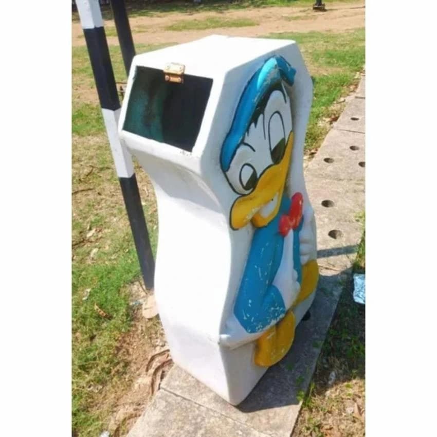 FRP Donal Duck Dustbin