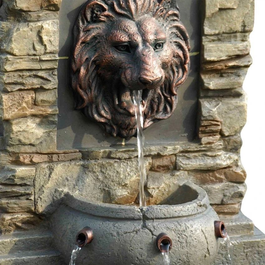 FRP Golden Wall Fountain