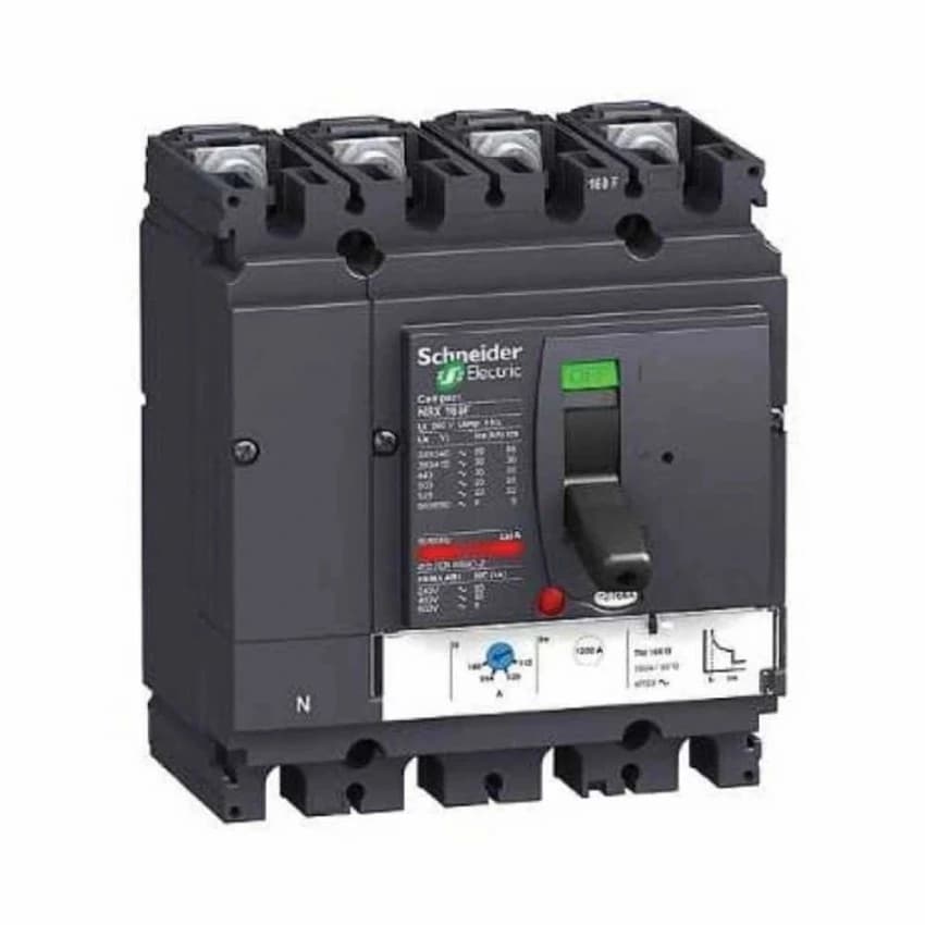 4 Poles 400A Schneider Molded Case Circuit Breakers - MCCBs, 25kA