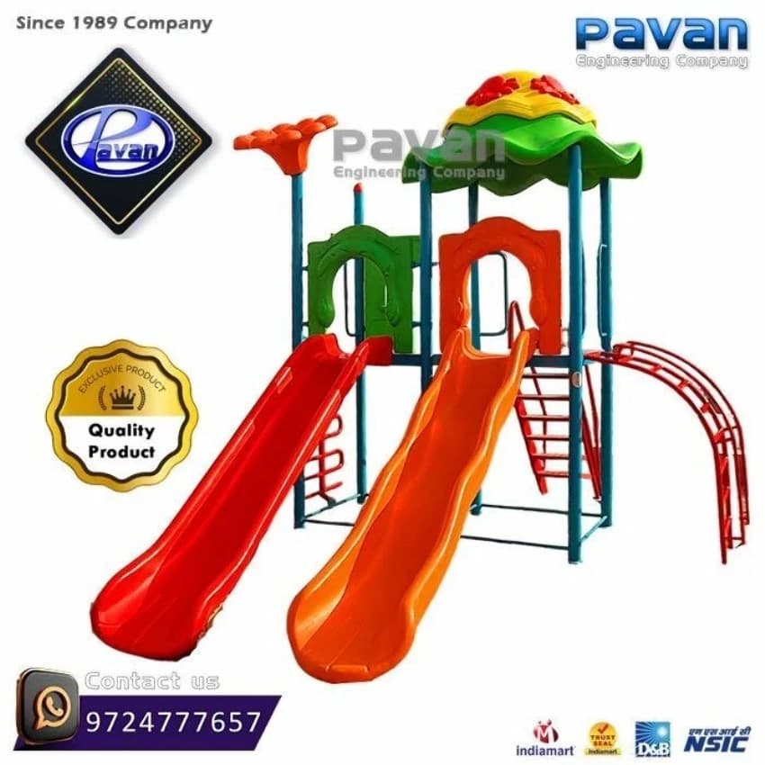 Steel Red Kids Play Equipment, For Amusement Parks