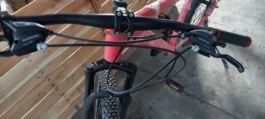 Pink Rose Black White Aluminium Bike, Size: 26 Inch
