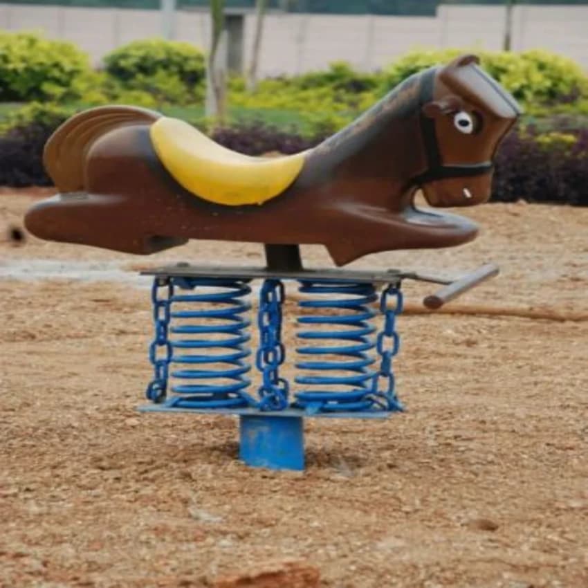 Blue Horse Spring Rider
