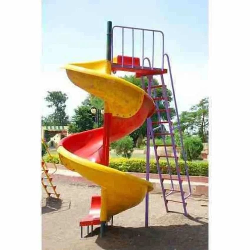 PVC Playground Spiral Slide