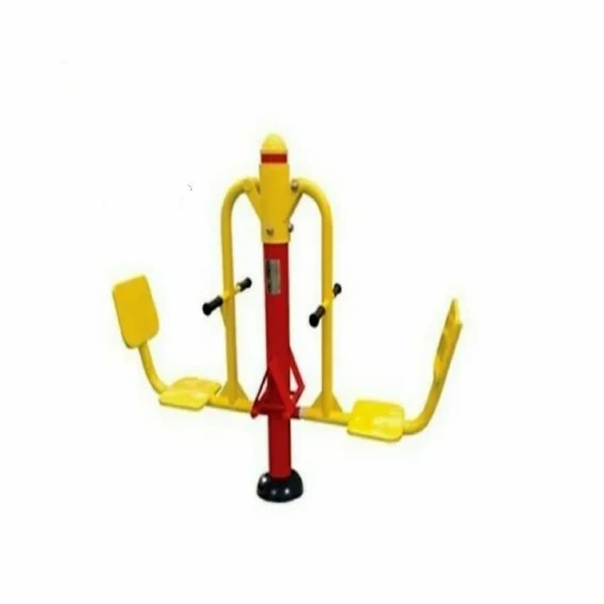 Mild Steel Yellow Outdoor Gym Leg Press