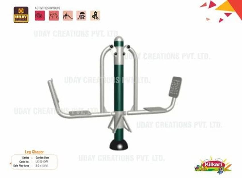 KIlkari Mild Steel Outdoor Gym Leg Press Double, Model No.: UC-025-GYM