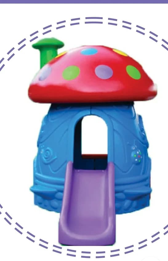 1 Kids Plastic House Play Station Slide