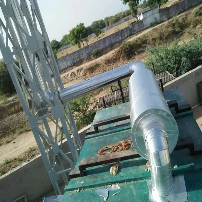 MS Silver Diesel Generator Silencer, Size: Coustomisable