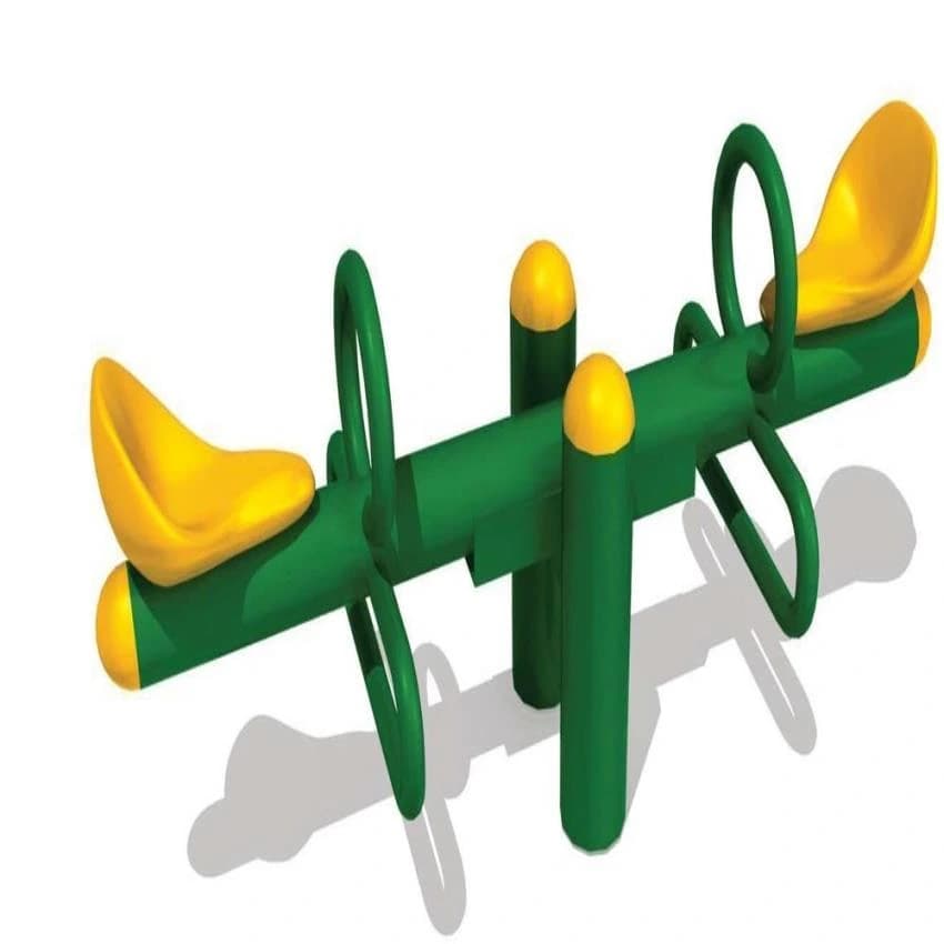Green Steel Hugo Two Seater See Saw