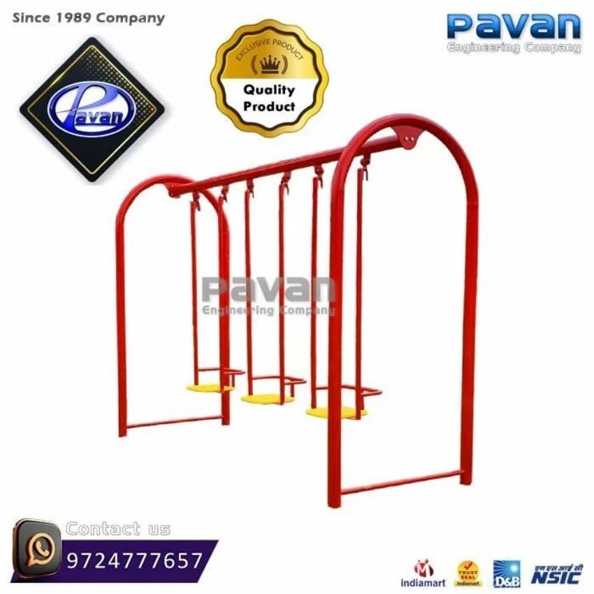 Metal 3 Seater Outdoor Swing