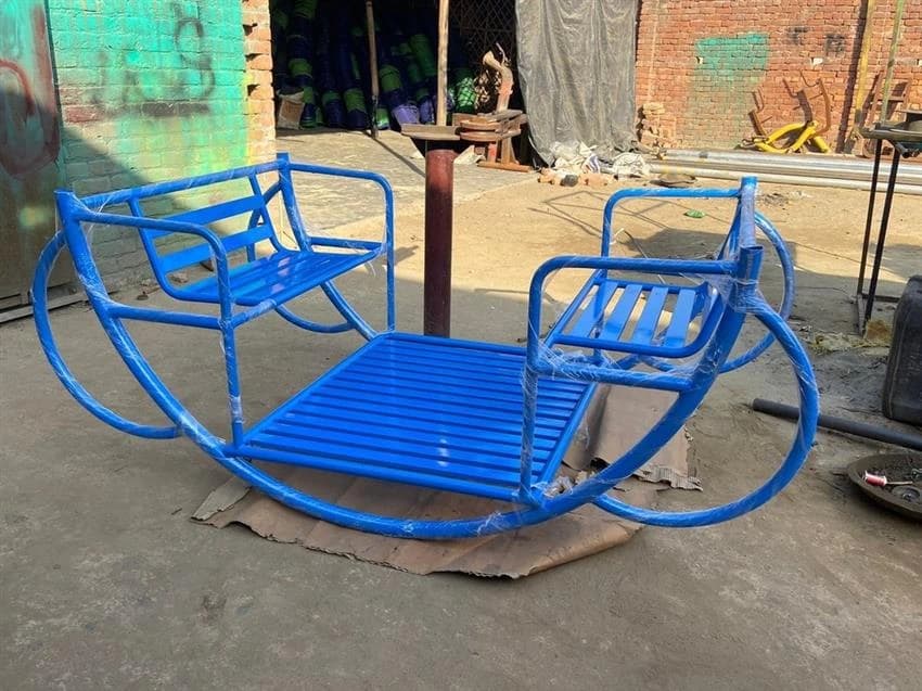 Powder Coating Iron Two Seater Seesaw, in Outdoor, Size: 6x4x2.5