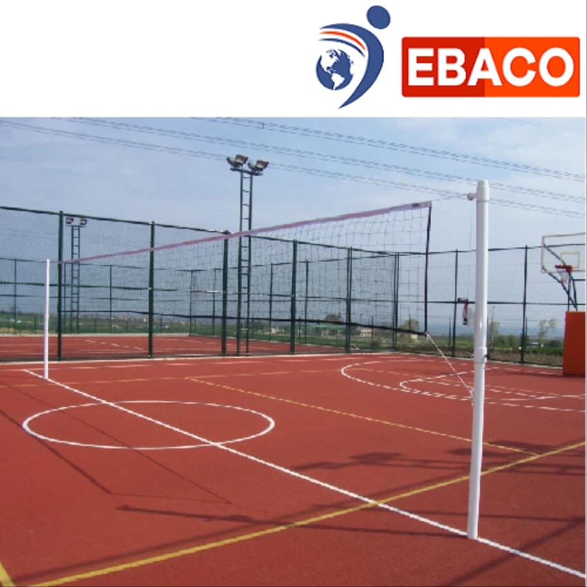 Ebaco Made With MS Pipe Volleyball Fixed Pole, For Outdoor, Size: 3 X 4 Feet