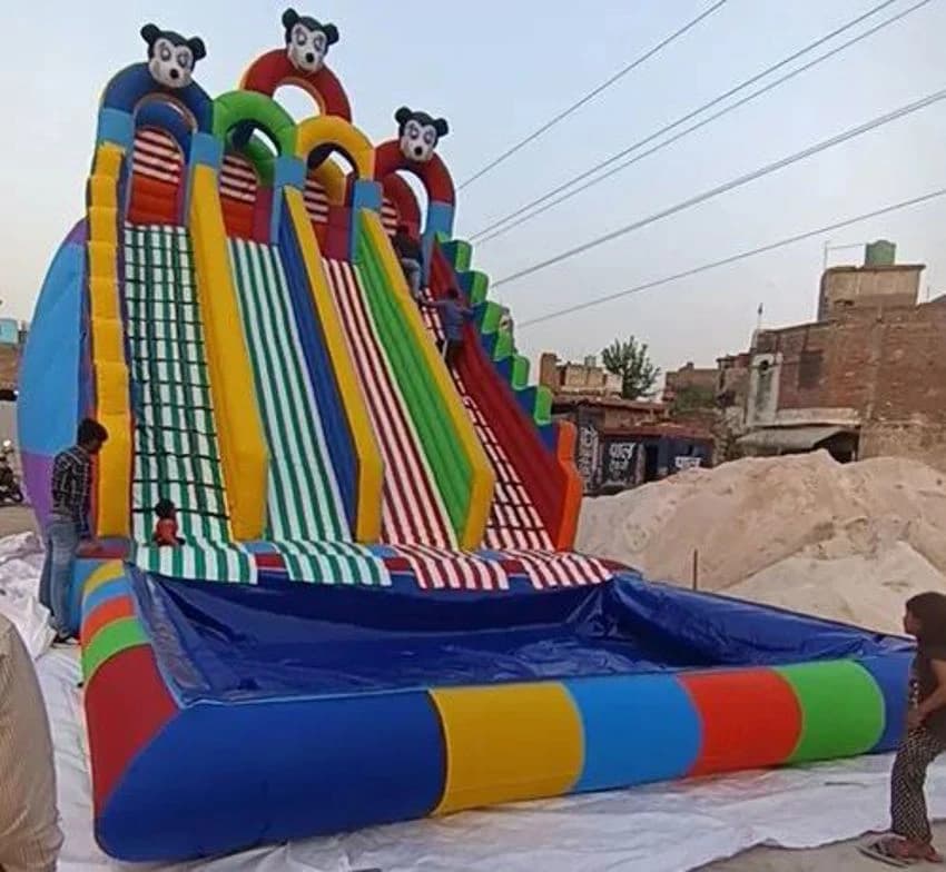 PVC Coated Fabric 560 GSM Pool Inflatable Water Slide