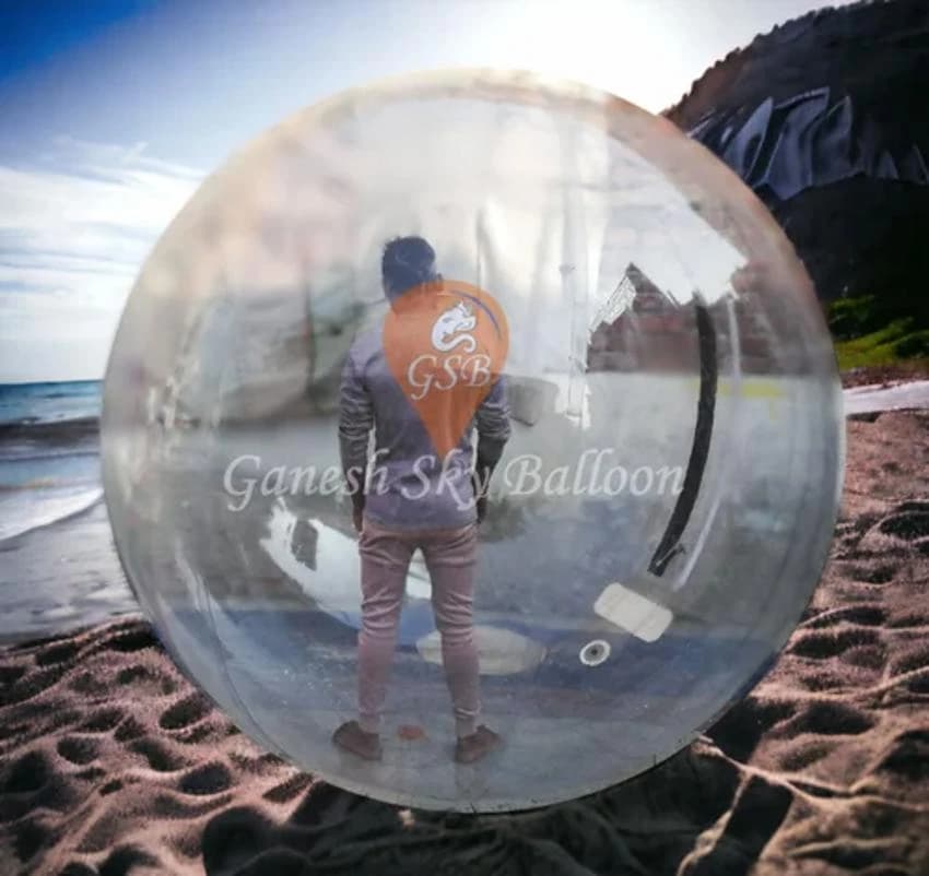 Transparent PVC Water Zorbing Ball, Size: 6.5 Feet