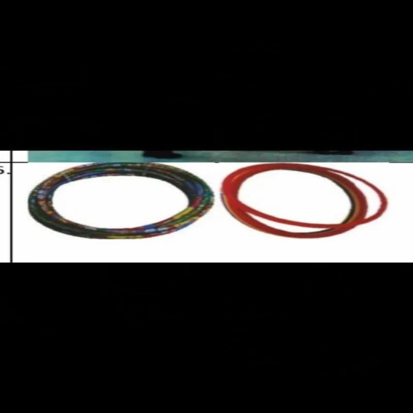 Plastic Yellow Hoopla Hoop Rings