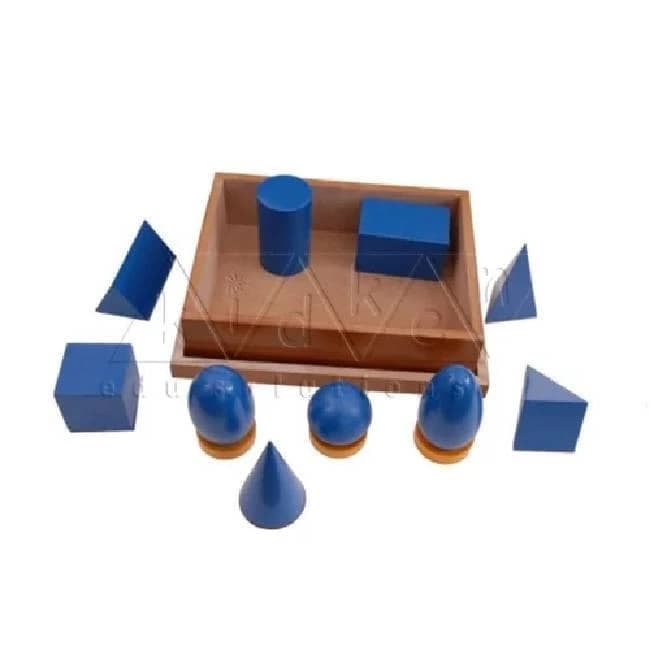Geometrical Solids Budget Range / Wooden Geometrical Solids / Montessori Geo Shape Solids