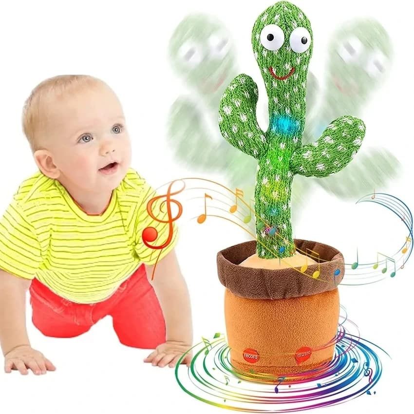 Talking Cactus Toy for Kids - Musical Dancing, Speaking Cactus Toy for Babies