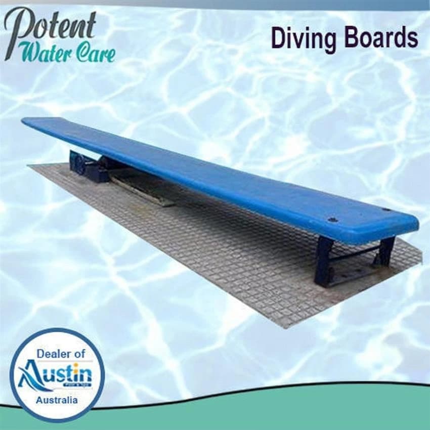 Blue Swimming Pool Diving Board
