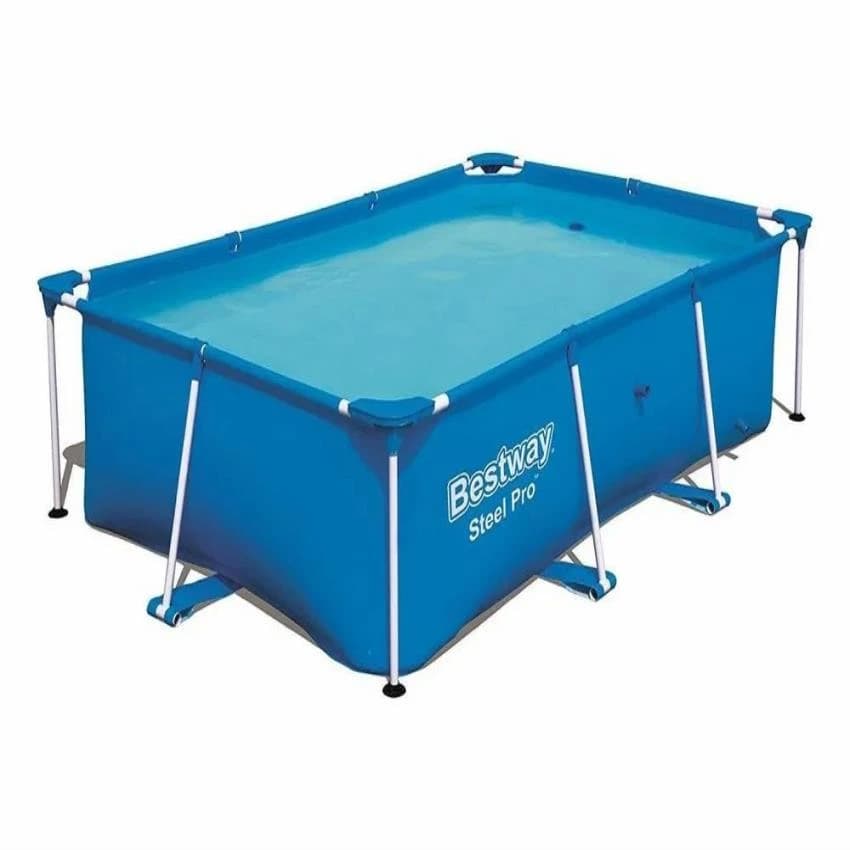 Light blue FRP 8.5 Fit Rectangular Matel Frame Pool, For Amusement Park