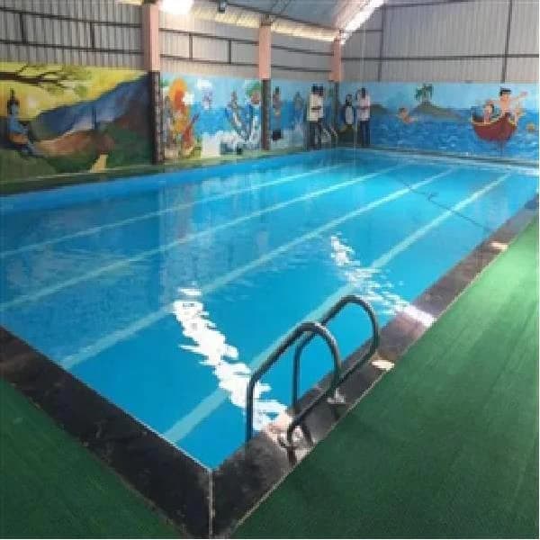 Blue Frp Swimming Pool For Amusement, For Hotels/Resorts