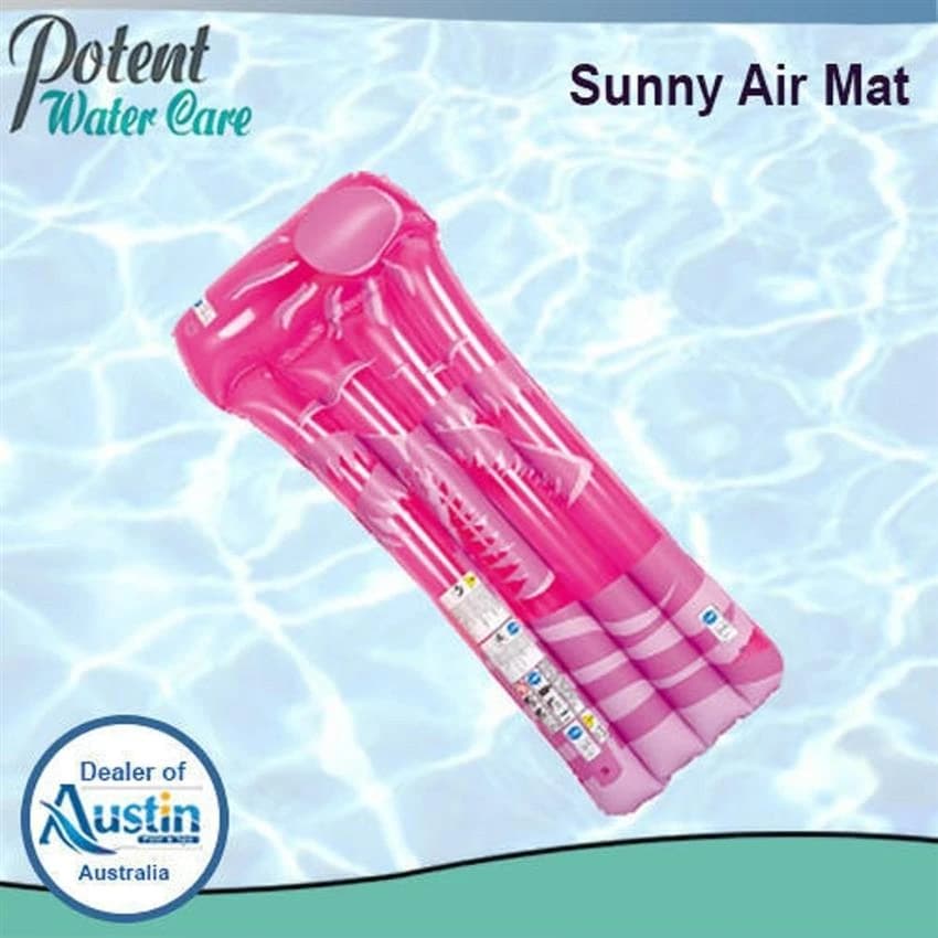 Plastic Pink Sunny Air Mat, Size: Standard