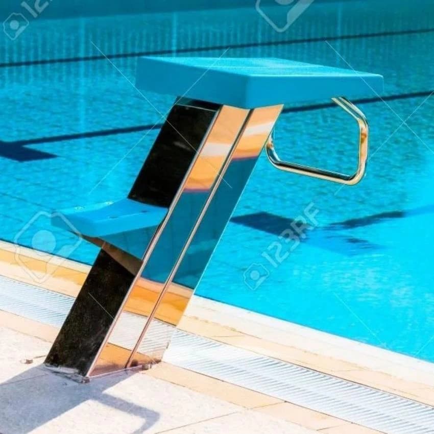 Louis SS 304 Starting Podium Pool, For Competition Equipment, Size: 700 mm