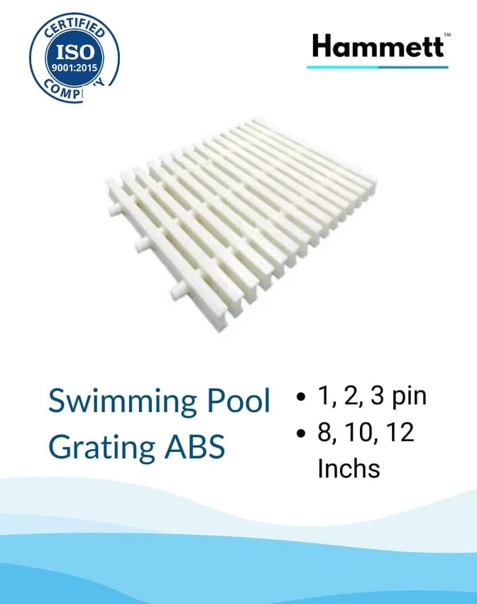 ABS White 20mm PPPC Swimming Pool Grating
