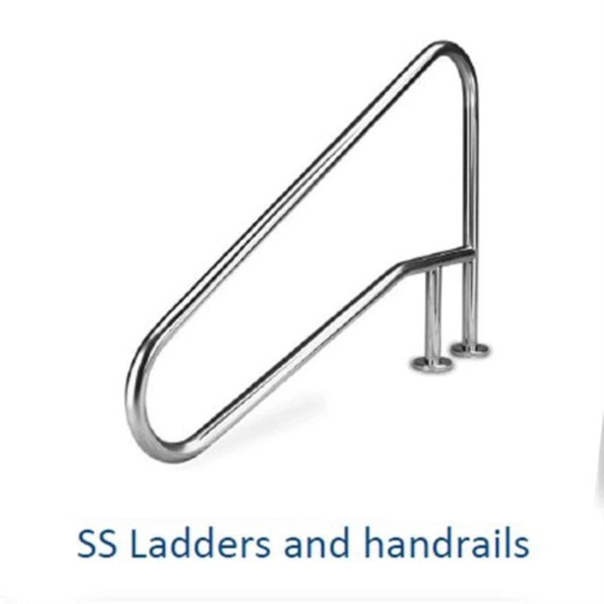 Silver Stainless Steel Ss Swimming Pool Ladder