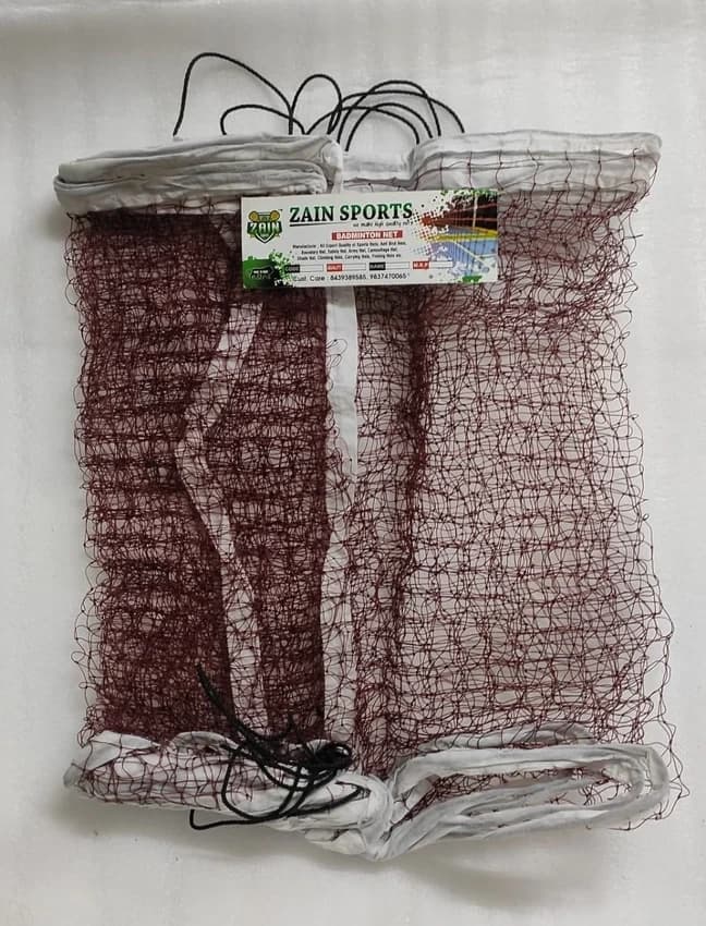 Brown Nylon Badminton Net