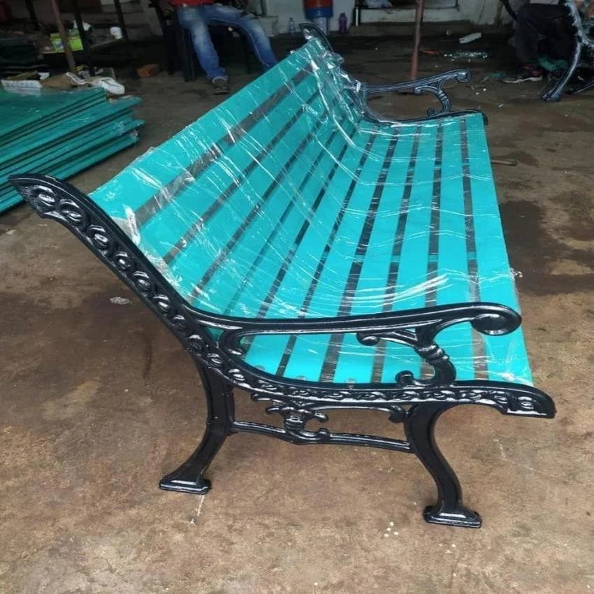 3 Seater Cast Iron Outdoor Benches