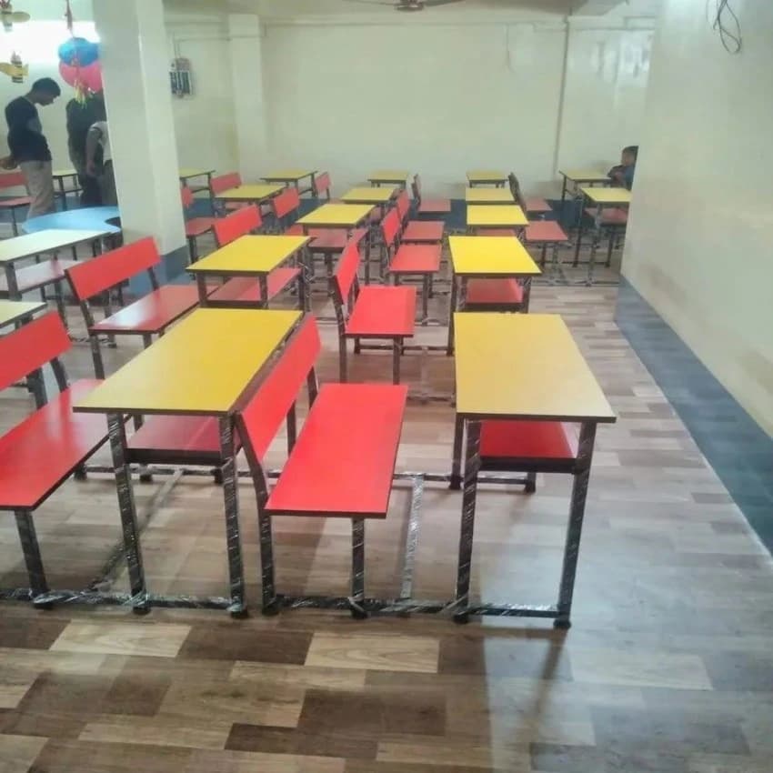 Wooden School Bench & Desk For Student