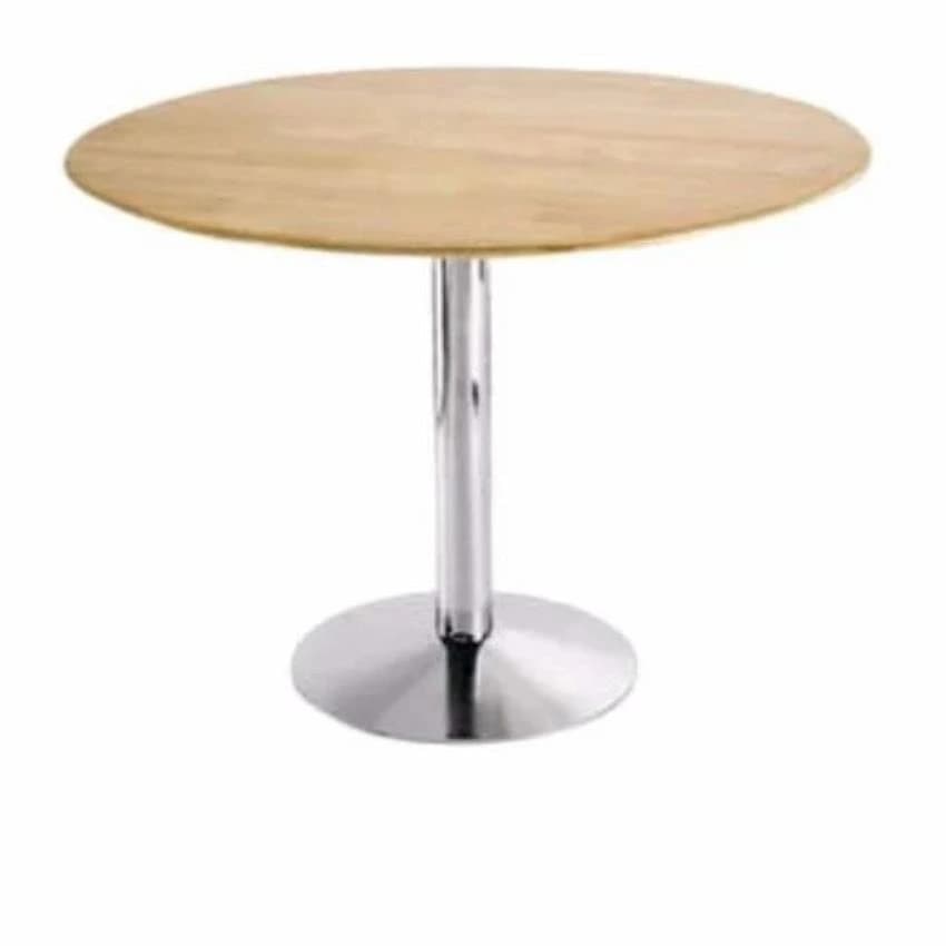 Round Stainless Steel Canteen Table