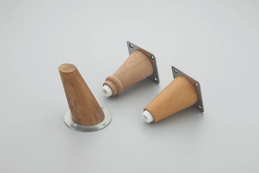 Modern 4 inch Wooden Sofa Leg