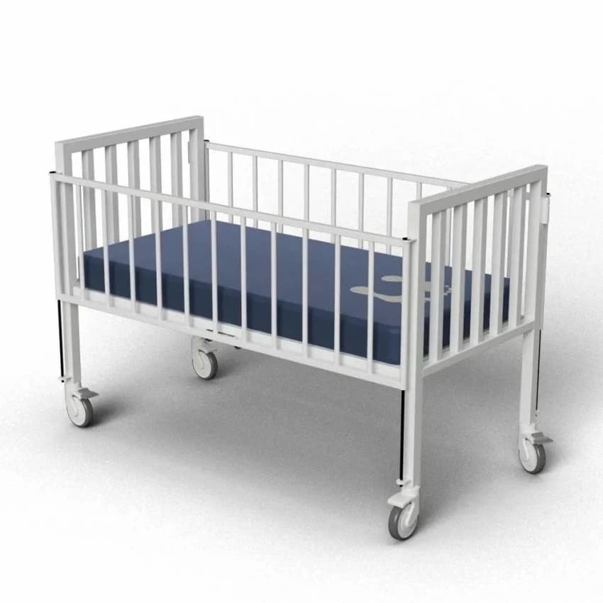 Hospital Baby Cradle, Polished, MS