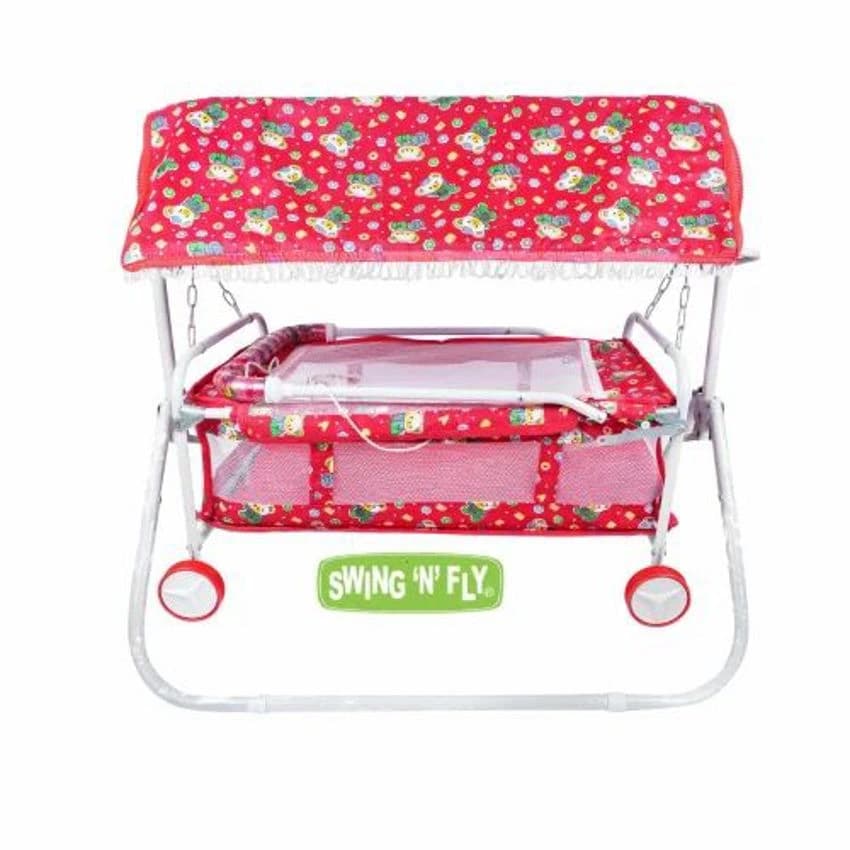 Blue Automatic Baby Cradle, Paint Coated