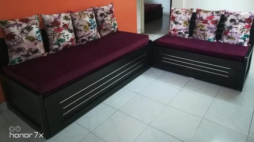 Wooden Sofa Cum Bed