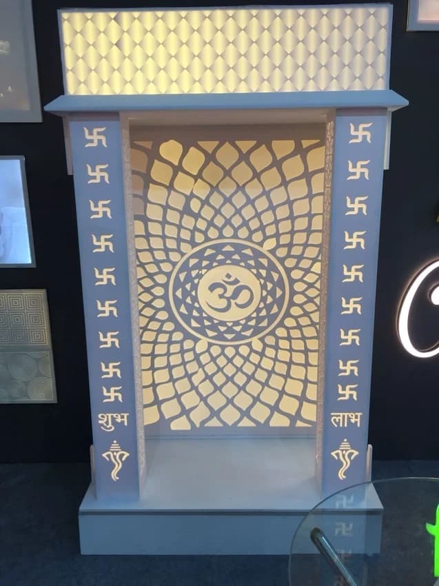Burhani Led Acrylic Mandir