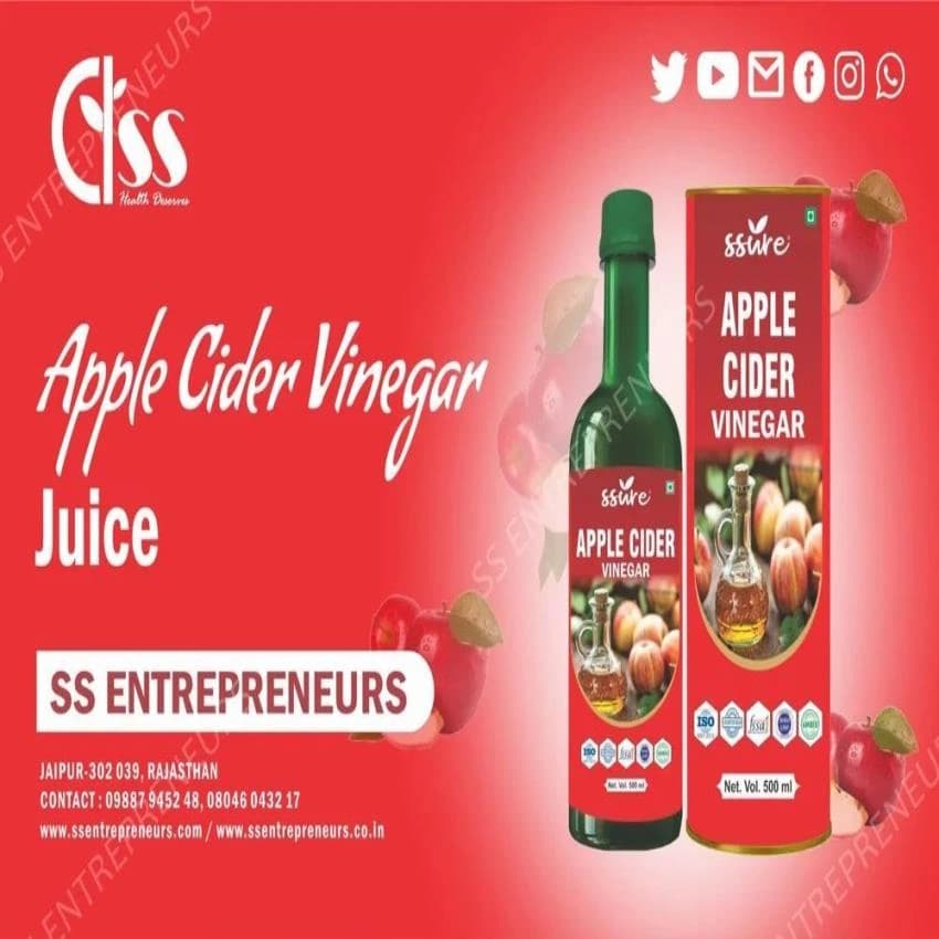 Transparent Apple Cider Vinegar, Bottles, Packaging Size: 500 Ml