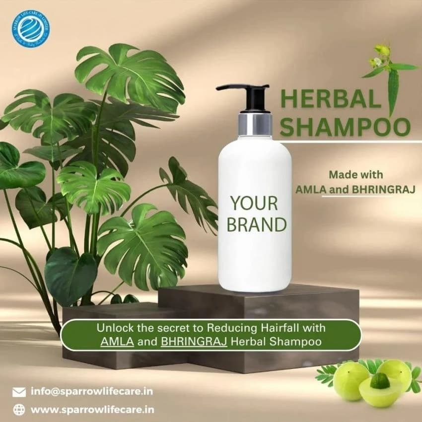 Herbal Shampoo with Amla and Bhringraj, Hair Concern: Hair Fall