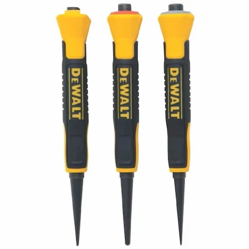 Black and yellow DWHT58018 - Bi-Material Nail Sets