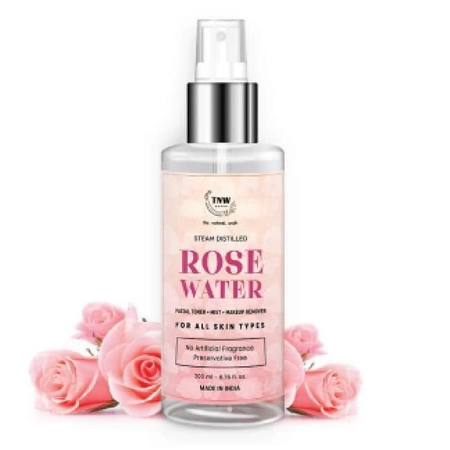 TNW-The Natural Wash Steam Distilled Rose Water for Toning & Hydrating Skin | No Artificial Fragrance | Suitable for All Skin Types
