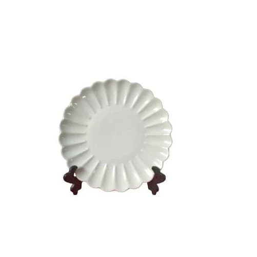 Round W C Plate 8"