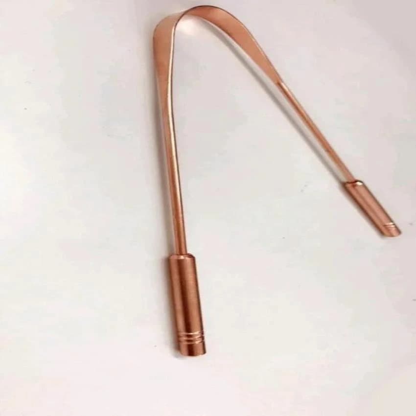 Medium Copper Tongue Cleaner, For Personal