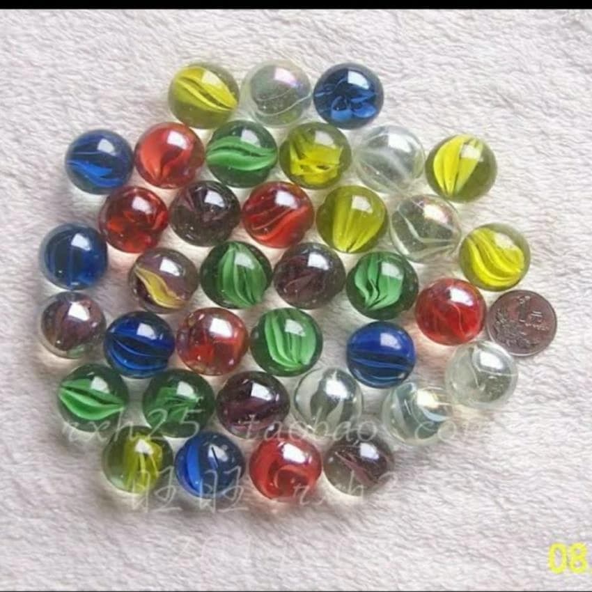 Multicolor Glass Kanch Glass Marble Colorful Playing Balls, 16 Mm