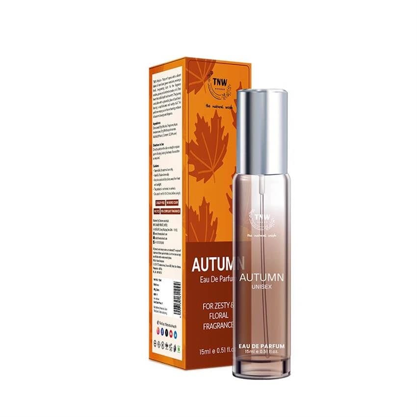TNW - The Natural Wash Autumn Eau De Parfum - Zesty and Floral Fragrances with Long Lasting Freshness 15 ml (unisex perfume)