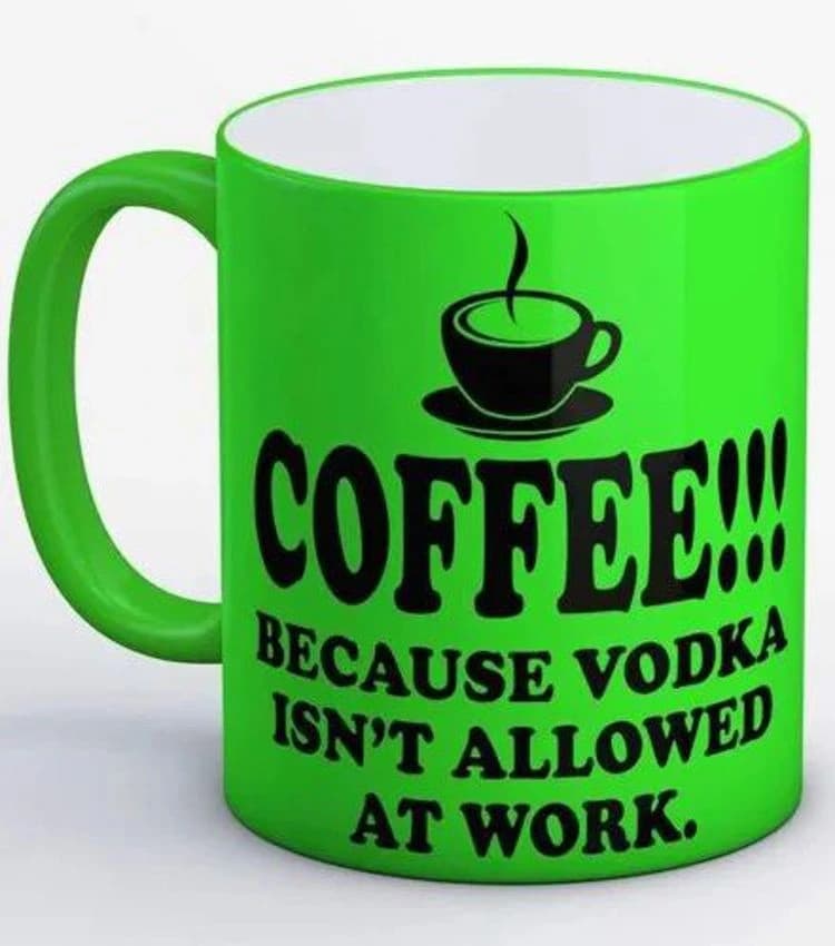 Plain Vision Media Mug Neon Green IVM, For Gifting, Capacity: 300 ml