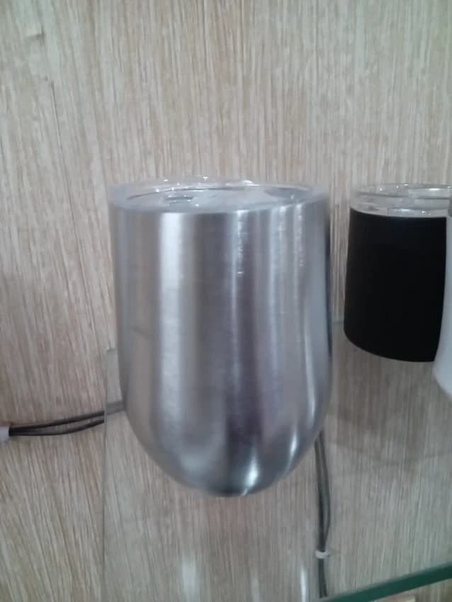 H158 Vino Magic Stainless Steel Mug Spill Free Design 450 Ml Approx