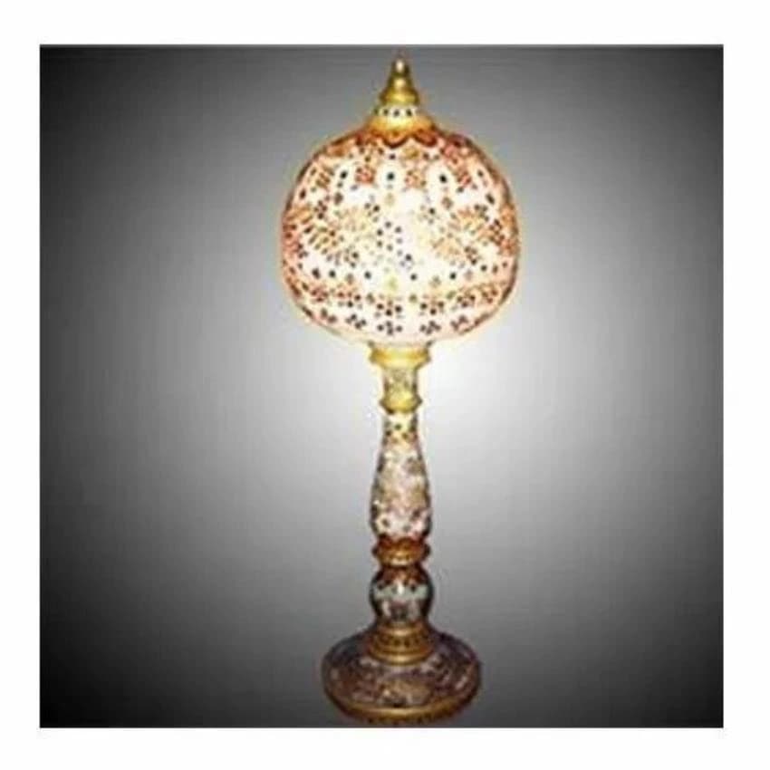Antique Multicolor Handicraft Marble Lamps