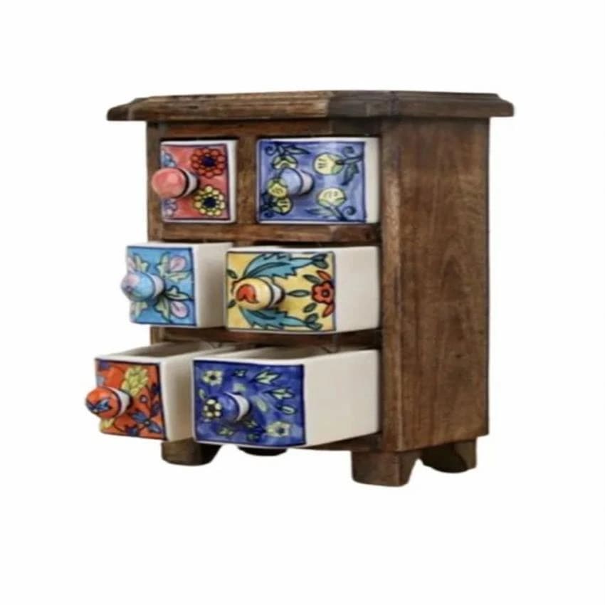 Brown Ceramic Drawer, For Interior Decor