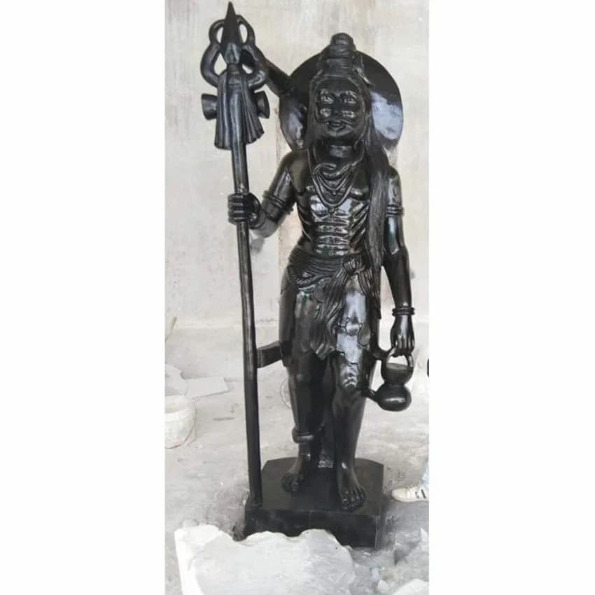 Black Marble Shiva Statue