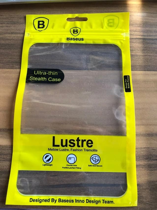 Yellow Plastic Mobile Cover Pouch